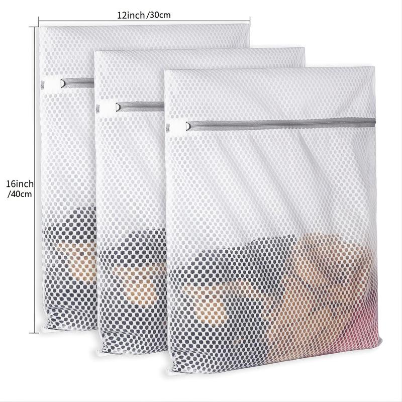 Durable Mesh Laundry Bag, 1 Count Travel Storage Bag for Underwear, Clothes, Jeans, Bath Towel, Socks