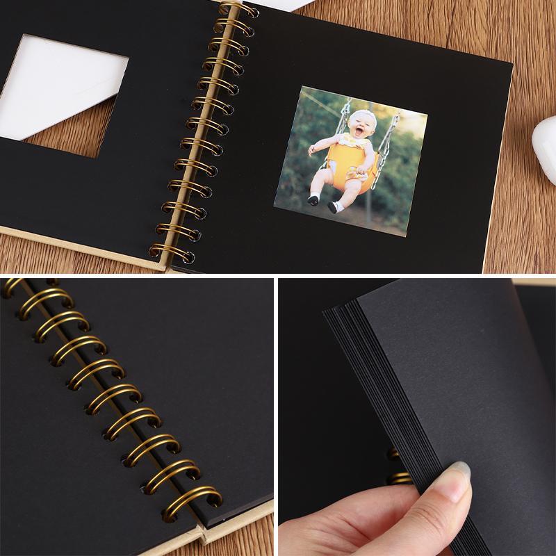 Baby Growth Card Album, 1 Count 6 Inch Mini Photo Record DIY Album Book, Graduation Anniversary Gift for Boys & Girls