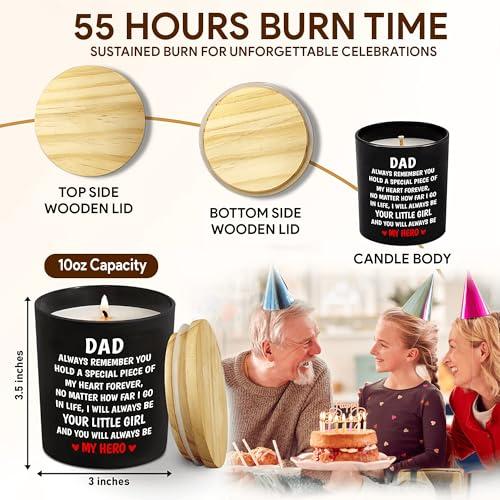 Gifts for Dad from Daughter Son, Funny Unique Father Gift for Father Day Birthday, Fathers Day Candle Gifts for Dad Step Dad (DAD Best Farter Ever)