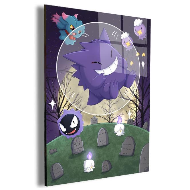 Pokemon Acrylic Canvas Plexi Glass Wall Art Poster 24x18in Decor Adventure