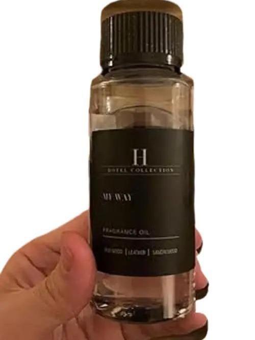 Hotel Collection - My Way Essential Oil Scent - Luxury Hotel Inspired Aromatherapy Scent Diffuser Oil - Lush Sandalwood, Warm Virginia Cedar, and Beautiful Iris - for Essential Oil Diffusers - 120mL Fragrance Freshener Scented Bottle Perfume