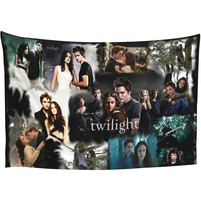 IFENGLb Tapestry The Twilight Movie Sagas Collage Tapestry Wall Hanging Art Tapestry for Indoor Outdoor College Dorm Bedroom Home Room Decor 60