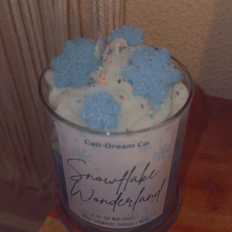 Snowflake Wonderland Whipped Candle