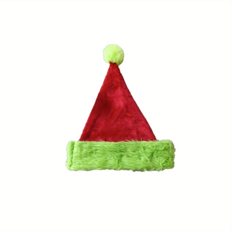 Christmas Adult Hat Plush Green Monster Red and Green Comfortable Soft Fashion Hat