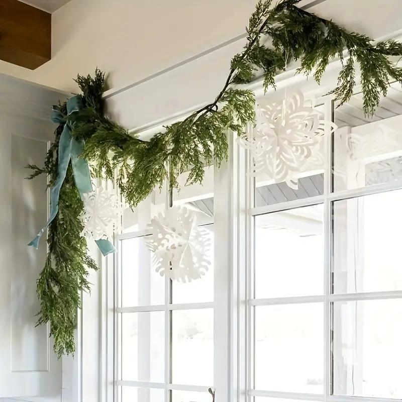 Artificial Cedar Garland Decoration, 1 Count 72 Inch Faux Cedar Garland, Decorative Plant for Home Party Wedding, Home Decor Supplies