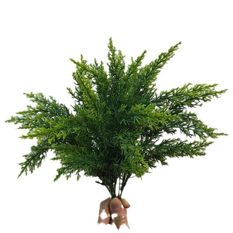 Artificial Cypress Leaves, 5 Counts 10pcs set Fake Plant Branches, DIY Christmas Tree Decoration, Home Decorations for Festival Party