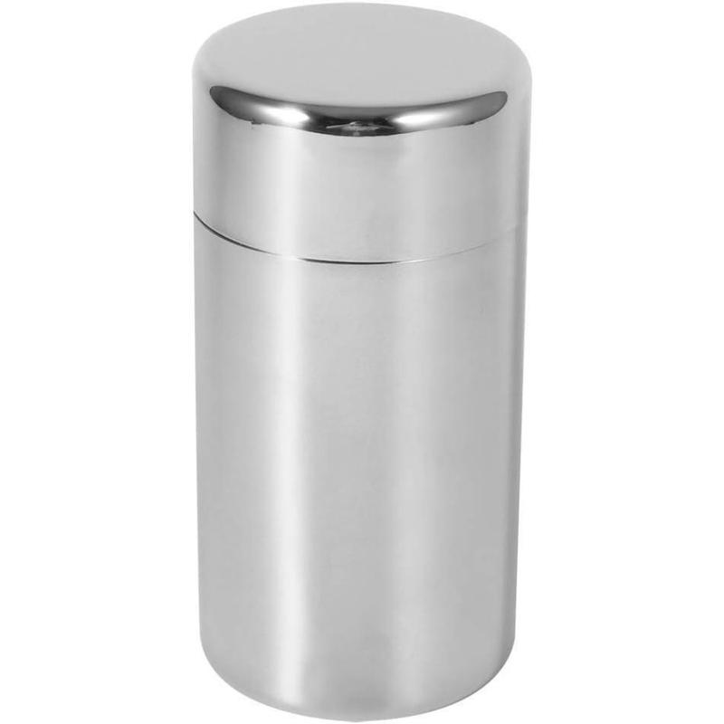 Small  Tin Canister, Stainless Steel Coffee and  Canister, Loose Leaf  Storage Container, Portable with Airtight Double Lids, for  Coffee Sugar Storage 550ml(Large)