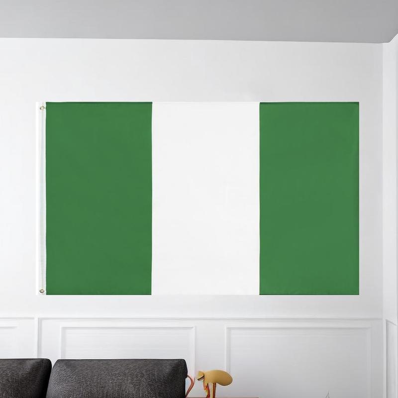 Nigeria Flag, Square NGA NG Nigeria Flag, Indoor & Outdoor Home Decoration Supplies