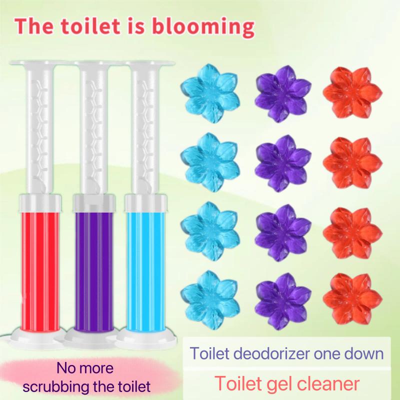 Kitchen, bathroom, and toilet deodorizing and fragrance retention cleaning flowers, one flower can be fragrant for 7 days, making the fragrance of the toilet long-lasting Household Scented