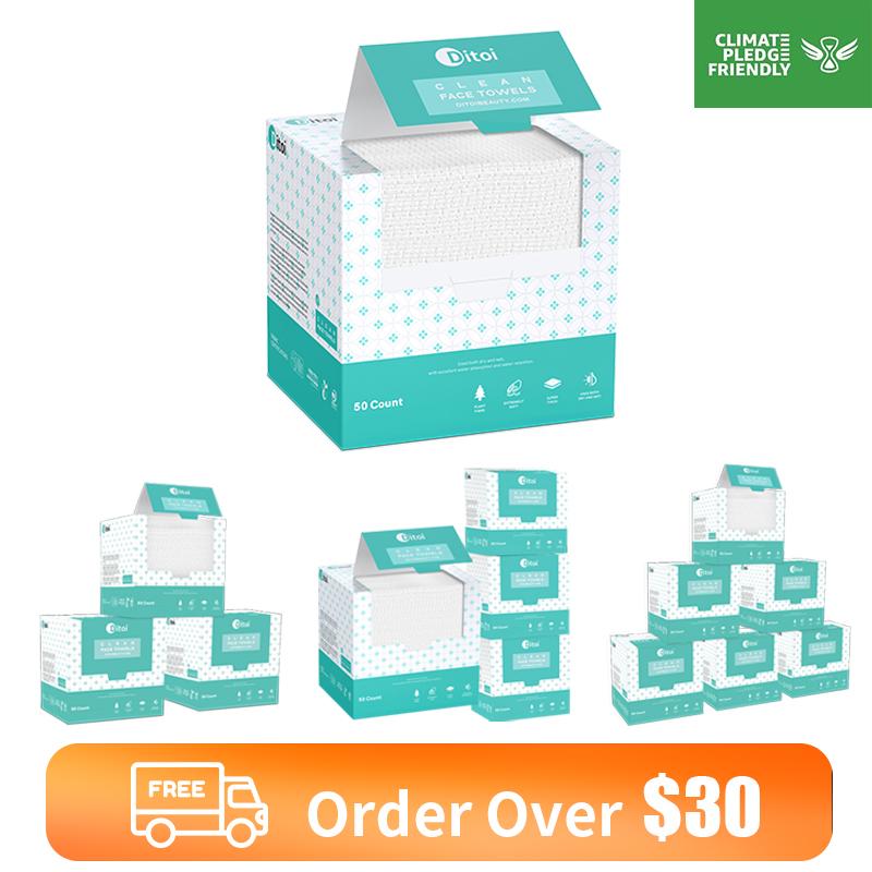 Ditoi Disposable Face Towels Facial Cloths for Sensitive Skin