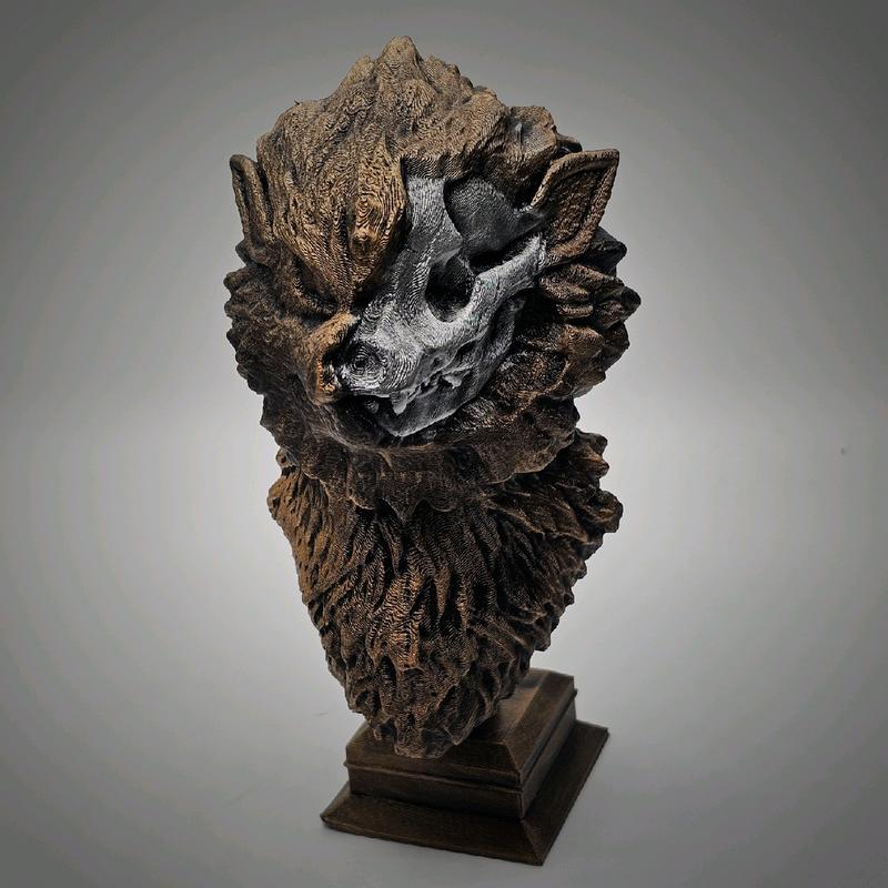 Arcanine 3d Printed Statue Bust