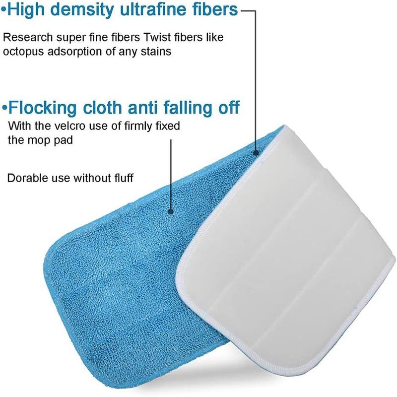 Microfiber Replacement Mop Pads, 18