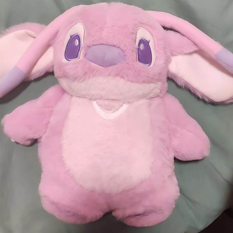 Cuddly plush fill with warm water for period. Anime Stitch Plush with a Bottle for hot Water Filling