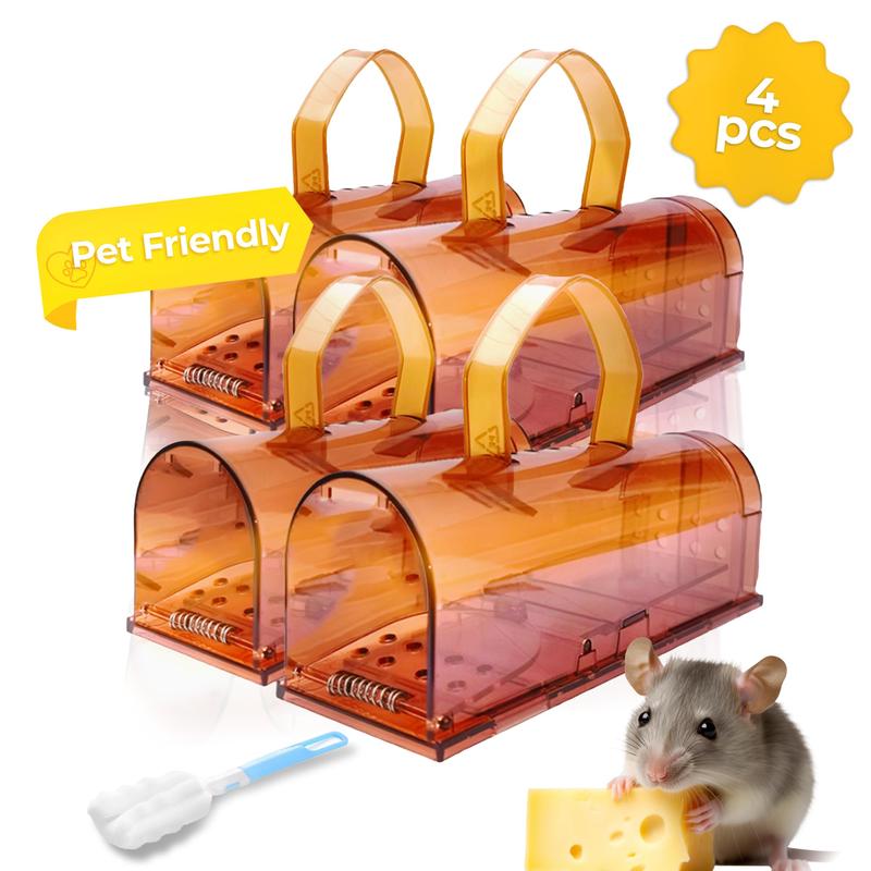 CTB Dealz Mice Traps Catch and Release - Live Mice Trap Outdoor or Indoor for Home - No Kill Catcher - Reusable Plastic Cage