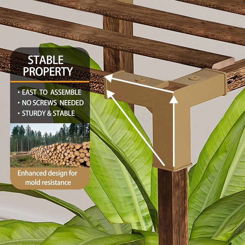 Plant Stand Organiser Indoor Outdoor, 14 Tier Large Corner Lightweight Plant Stand Tall Plant Shelf Rack Flower Stand For Multiple Plants, Wood Plant Holder Ladder Table Display For Patio Garden Balcony Window Easy Installation