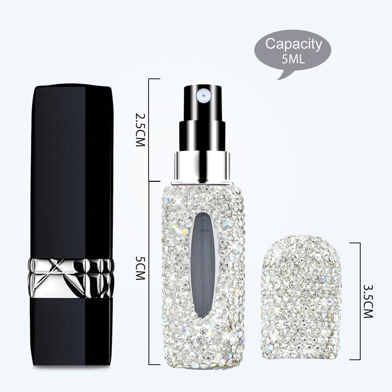 5ml Mini Reusable Refillable Spray Bottle,Pocket Size Perfume Atomizer Perfume Kit,Portable Travel Perfume Bottle,Perfume &Toner Bottle That Can Be Used for Travel Tin Canister