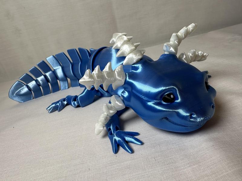 Articulated Axolotl 3D Printed Display Piece