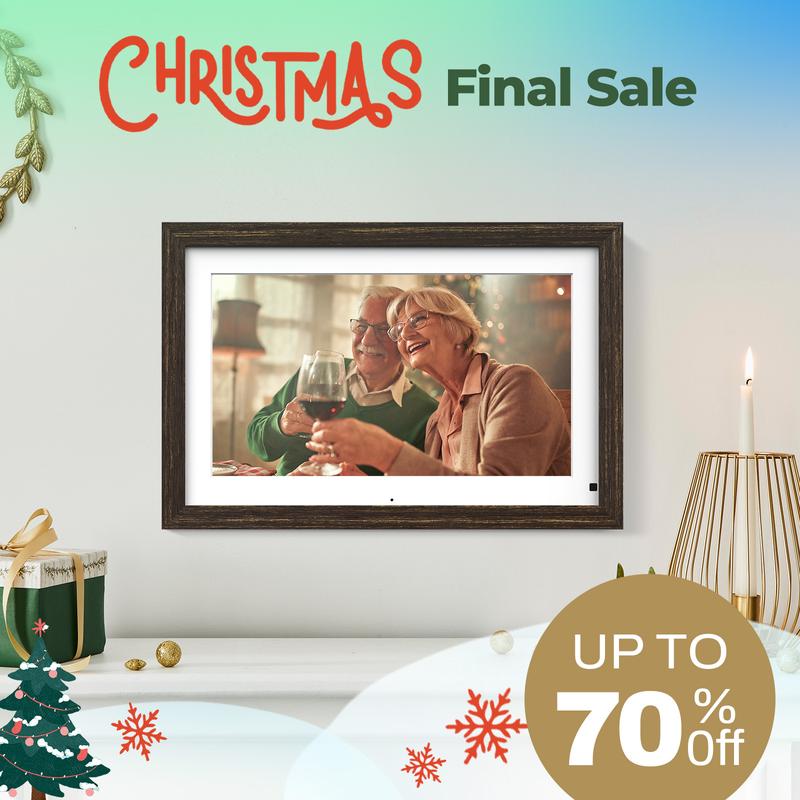 BSIMB 14'' Digital Photo Frame 32GB - Upload Photos&Videos from Anywhere via App Email, Perfect Must Have Christmas Love Gifts for Friends Family, Easy to Use with Touch Screen Picture Frame, Premium HD IPS，Your Home Decor, Christmas gift