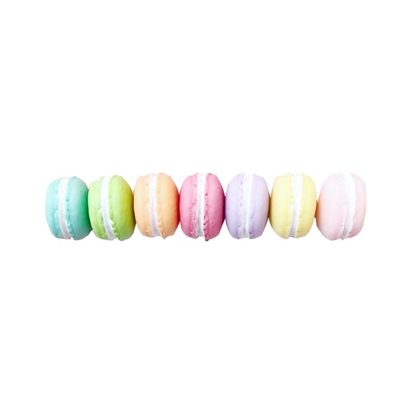 Mini Macaron Design Fridge Magnet, 7 Counts set Cute Macaron Shaped Magnetic Decoration, Magnetic Decor for Home Kitchen Office