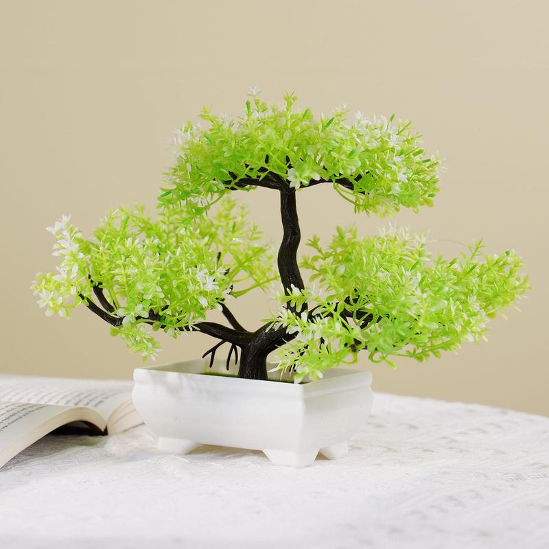 Artificial Plants Bonsai Small Tree Simulation Pot Plants Fake Flowers Table Potted Ornaments for Hotel Garden Home Decor planta