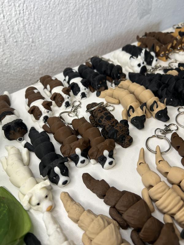 Articulating Dog Breeds 3d Printed Designed by Kekreations