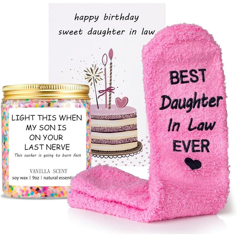 Daughter in Law Gifts - Daughter in Law Gifts from Mother in Law Father in Law - Funny Birthday Wedding Mothers Day Xmas Gifts for Daughter in Law from Mom Dad - Best Gifts for Sons Girlfriend