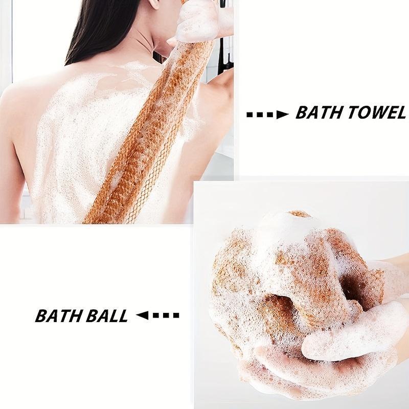 Back Bathing Sponge, Exfoliating Bath Sponge, Body Shower Exfoliating Sponge, Bathroom Supplies