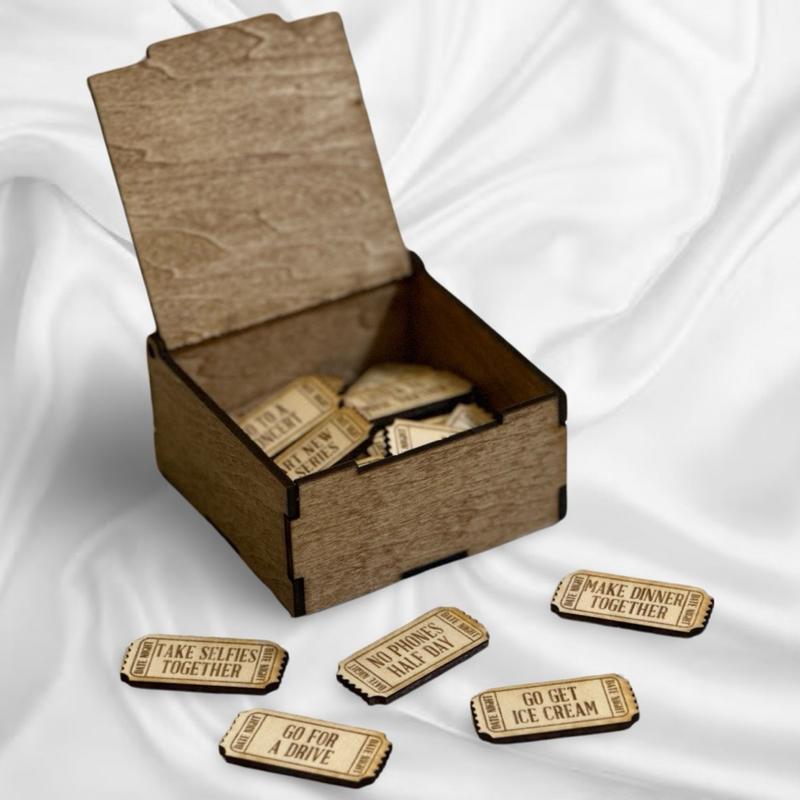 Date Night Idea Tickets | Date Night Tokens Unisex Adventure Box Gift