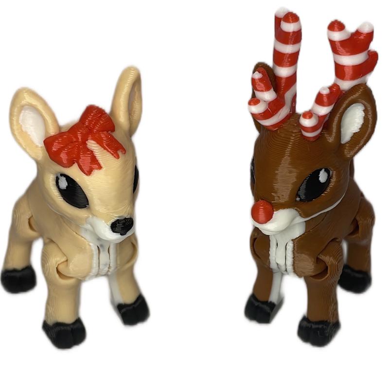 3D Printed reindeer Figurines for Home Decor