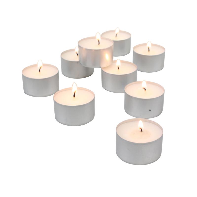 Unscented Long Burning Tealight Candles with 6-7 Hour Burn Time, 300 Pack, White