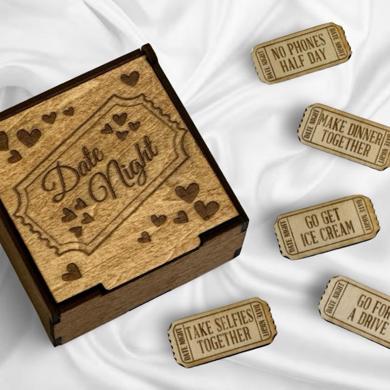 Date Night Idea Tickets | Date Night Tokens Unisex Adventure Box Gift