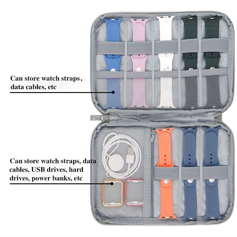 Watch Organizer Case, 1 Count Portable Travel Watch Band Storage Bag, Watch Band Holder Case Pouch for Home Dormitory Office Outdoor Travel