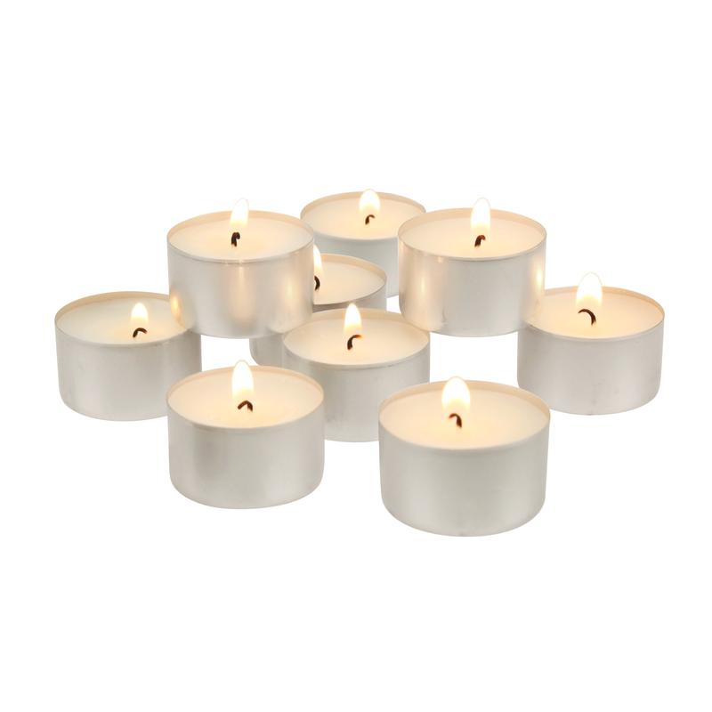 Unscented Long Burning Tealight Candles with 6-7 Hour Burn Time, 300 Pack, White