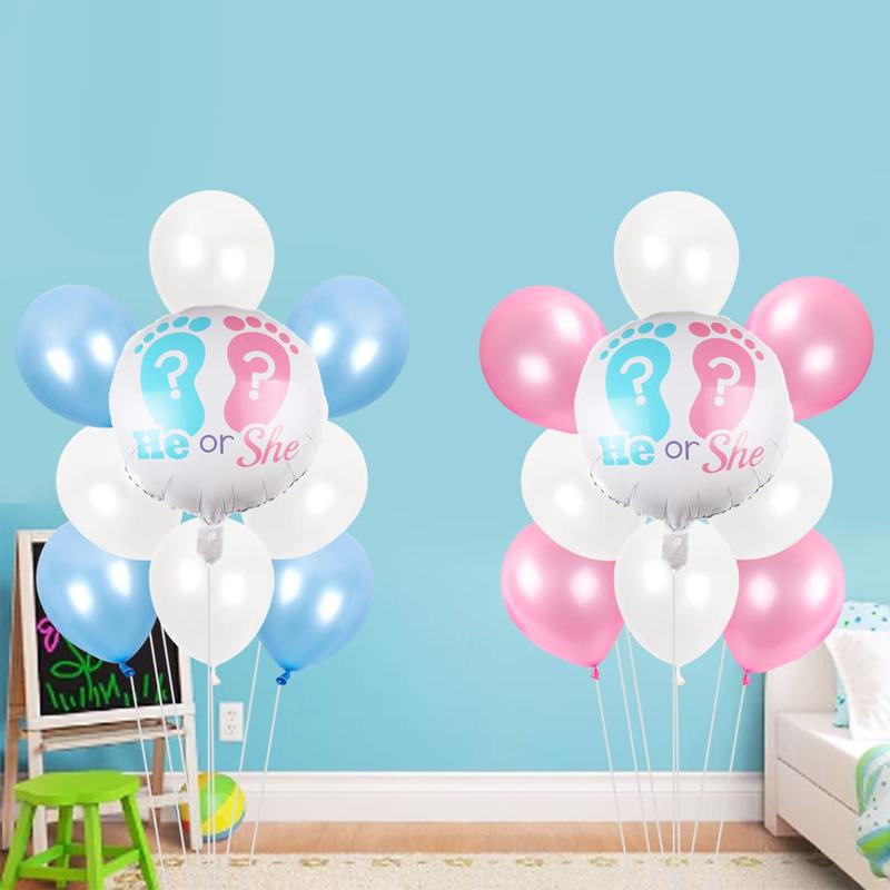 Gender Reveal Balloon for Birthday Party, 18pcs Confetti Balloon, Baby Shower Balloon, Party Decoration