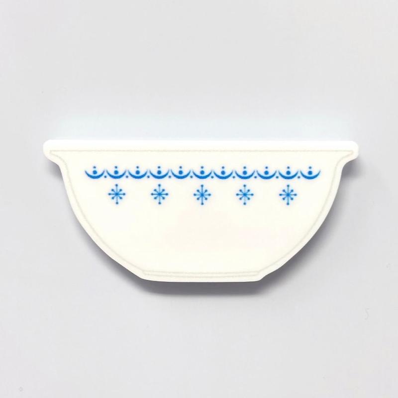 Snowflake Blue Pyrex Magnets | Snowflake Garland Pyrex | Blue Pyrex Fridge Magnets | Pyrex Gifts | Pyrex Decor | Vintage Pyrex Handmade