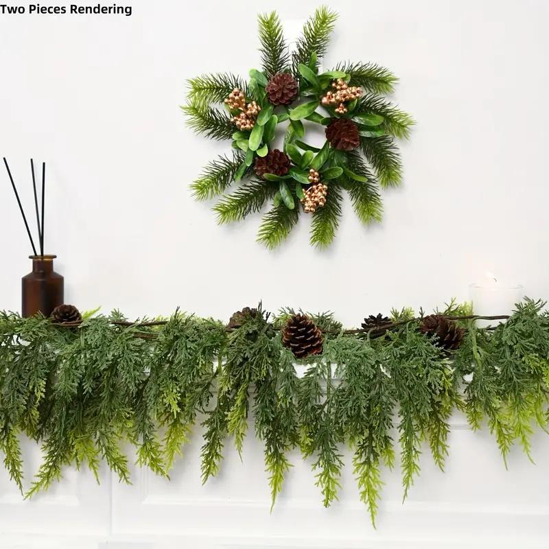 Handcrafted Lush Artificial Cedar Garland 72