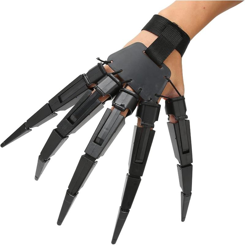 ZJchao Halloween Articulated Fingers, Wearable Horrific Finger Extension Party Supplies Cosplay Props Witch Ghost Gloves Claws Extender Skeleton Bone Claw Hand Finger Puppets