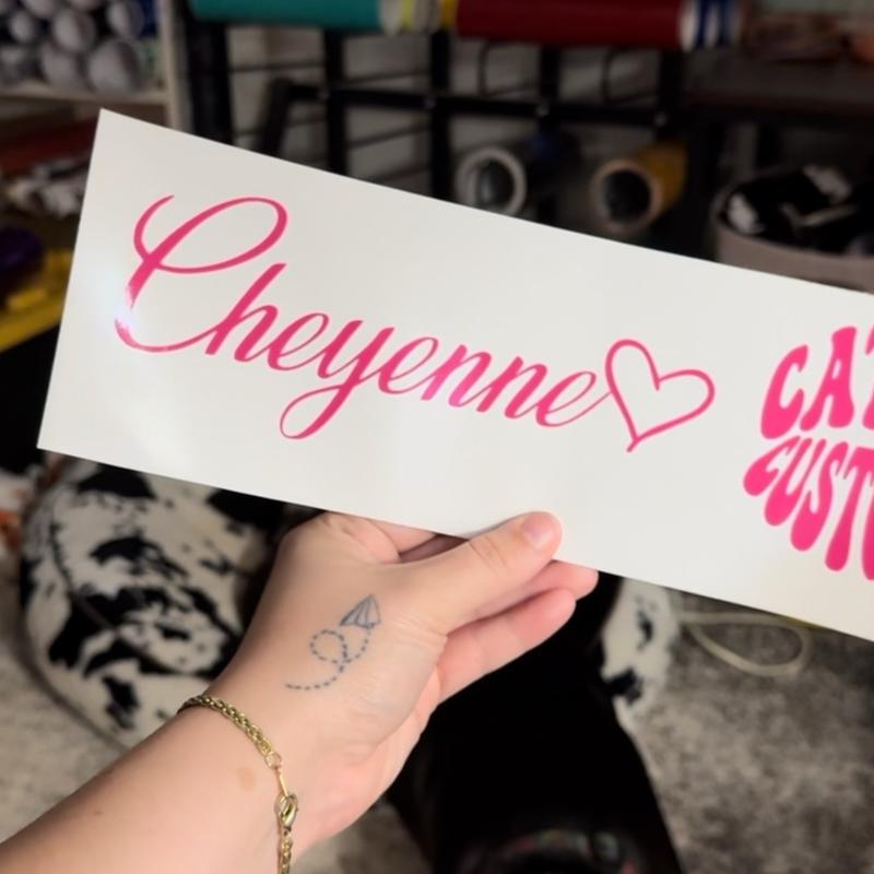 Custom Cursive Name Decal - Personalized Name Decoration