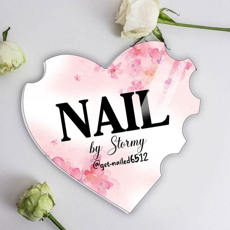 Prop For Nail Techs, Nailfie Disk Sign, Nail Technician Sign, Social Media Picture Prop Sign, Nail Artist Gift