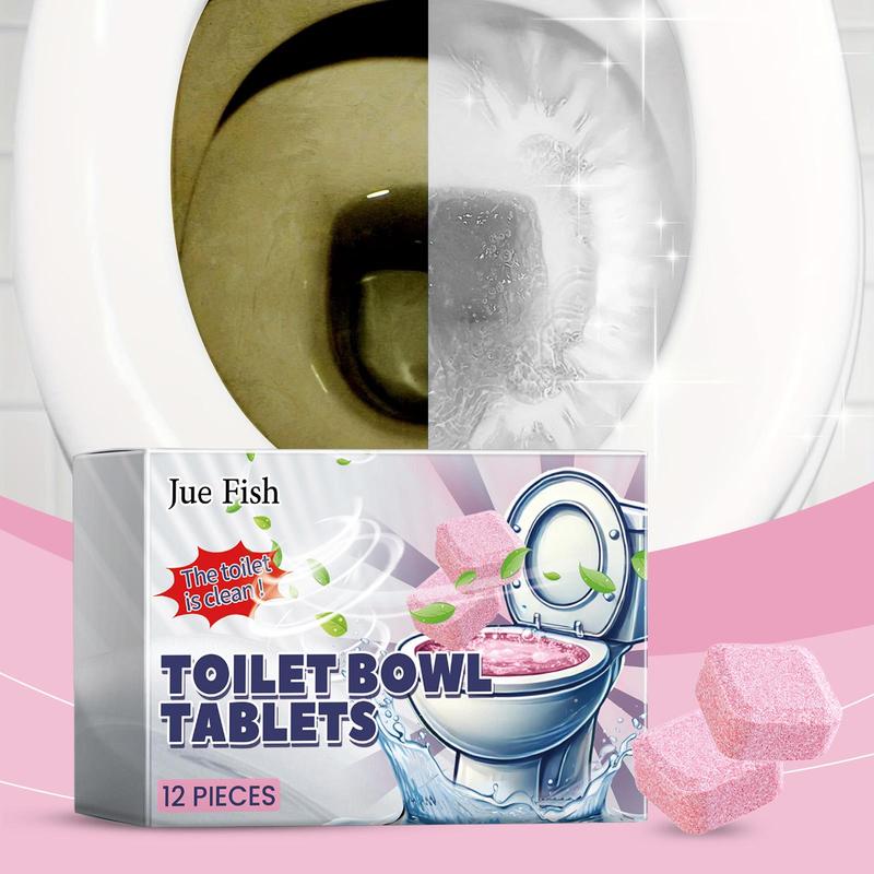 Jue Fish Toilet Toilet Cleaning Effervescent Tablet, Quick Dissolving Toilet Toilet Deodorization, Descaling And Stain Cleaning Tablet