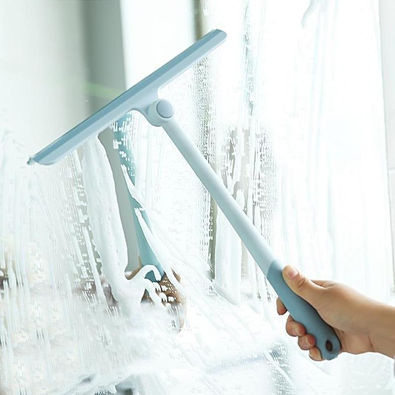 Glass Scraper, 1 Count Rotatable Window Cleaning Scraper, Window Cleaning Tool, Window Cleaning Squeegee, Rotatable Window Scrubber, Window Cleaning Brush For Home