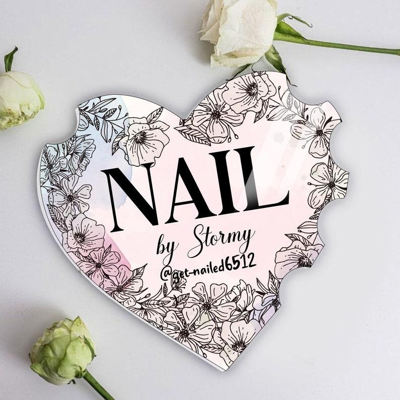 Prop For Nail Techs, Nailfie Disk Sign, Nail Technician Sign, Social Media Picture Prop Sign, Nail Artist Gift