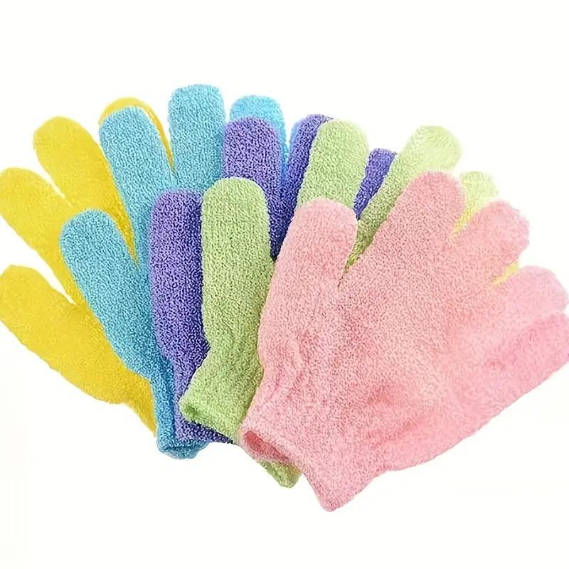 Unisex Exfoliating Bath Glove Accessories, 3pcs set Body Scrubber Gloves for Home, Body Exfoliating Accessories for Shower, Spa, Massage, Body Care Tool