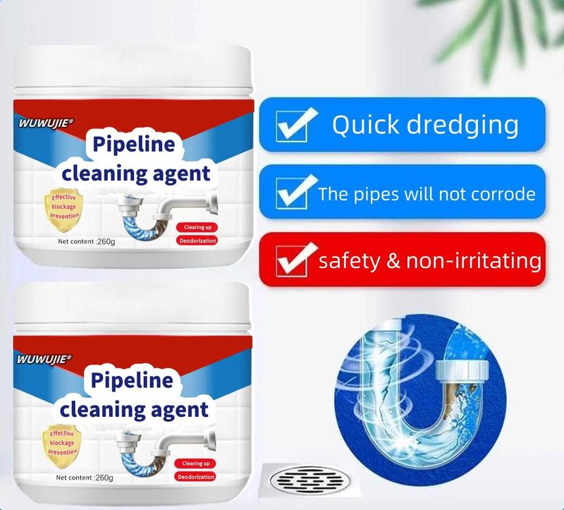 Strong pipeline dredging agent-Magic Powder Drainage Blockage Remover，Pipe Dredge Deodorant， Kitchen sink pipe powder deodorant toilet cleaner Household