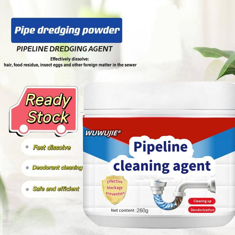 Strong pipeline dredging agent-Magic Powder Drainage Blockage Remover，Pipe Dredge Deodorant， Kitchen sink pipe powder deodorant toilet cleaner Household