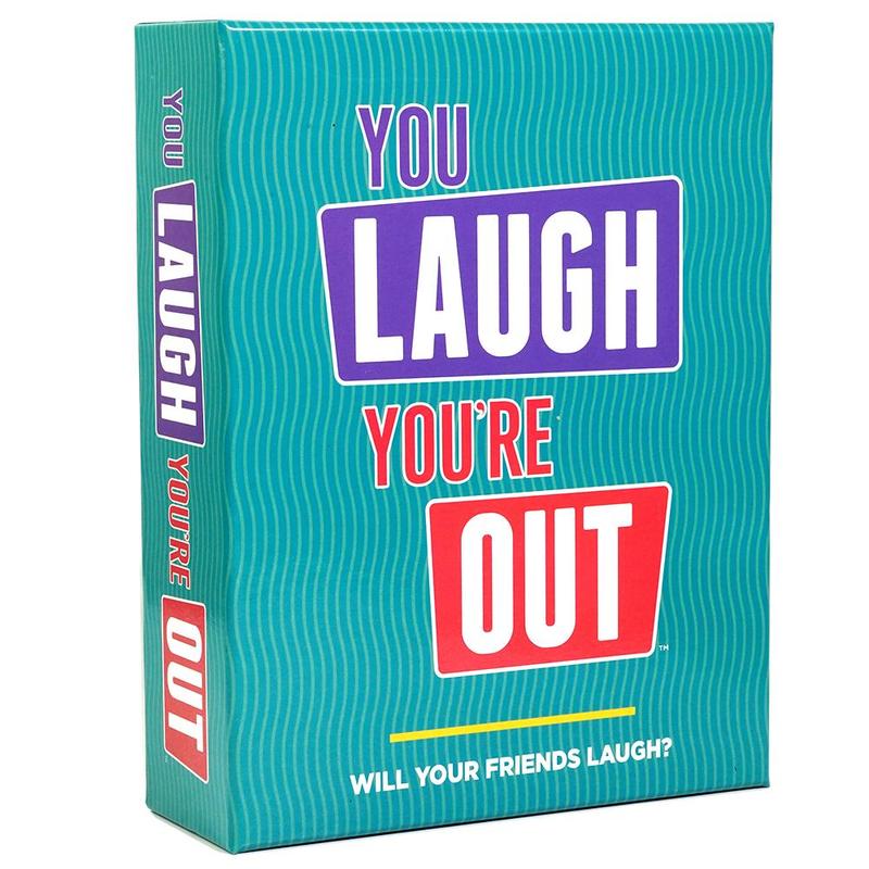 You Laugh You're Out Game Box, 1 Box Colorful Letter Pattern Party Game Box, Creative Small Gift, Holiday Accessory, Birthday Party Supplies