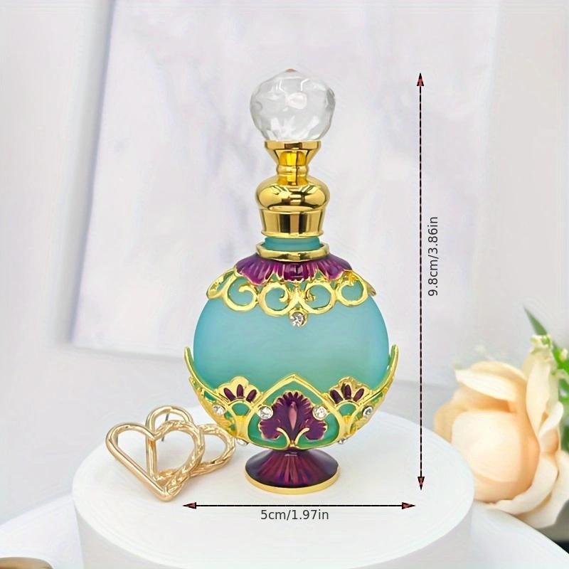 10ml Vintage Creative High-end Flat Perfume Bottle, Refillable Perfume Container, Perfume Dispenser Bottle (No Perfume, Only Empty Bottle)