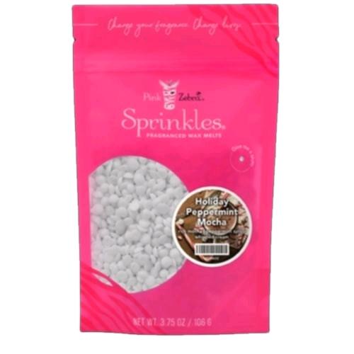 Pink Zebra Home Fragrance Sprinkles - 3.75 oz Bag of Scented Soy Wax Melts for Warmers and Simmer Lights - Pot nontoxic homefragrance holiday scent Perfume Aroma Freshener Holiday Christmas