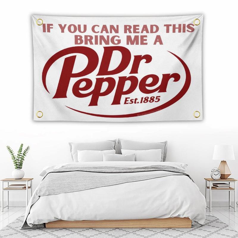 IF YOU CAN READ THISBRING ME A Dr Pepper Tapestry for Bedroom Living Room Decor with Brass Grommet for College Dorm Decor, 3x5ft