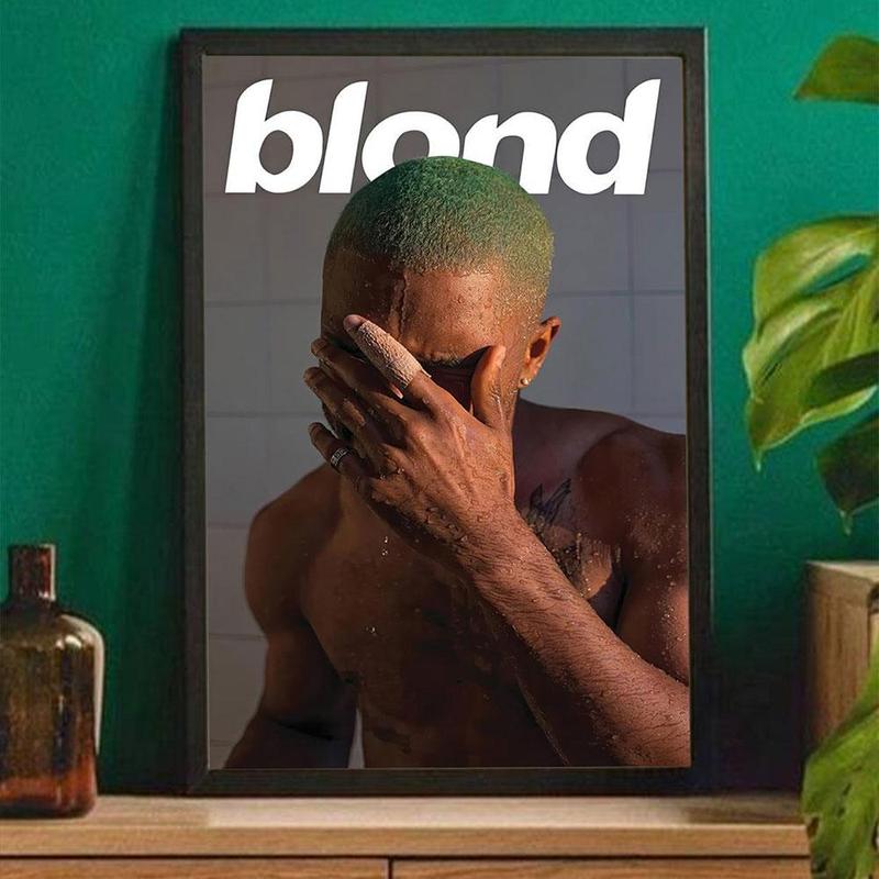 Blond Poster, 1 Count Hip Hop Album Cover Poster without Frame, Wall Art Decor for Home Living Room Bedroom Study Room, Home Decor